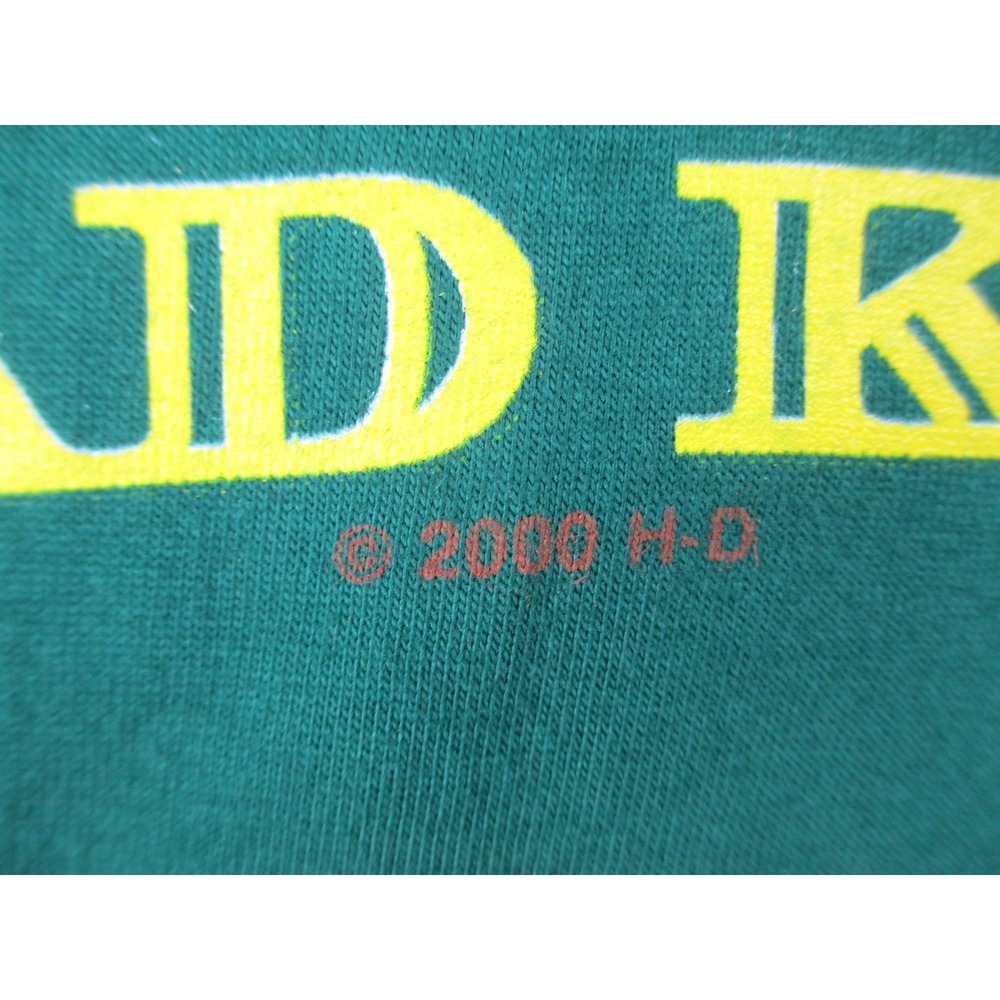 NEW VINTAGE Harley Davidson Shirt Mens Extra Large Green Road King Biker 2000 - Picture 5 of 12